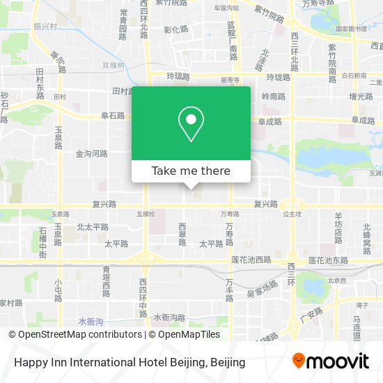 Happy Inn International Hotel Beijing map