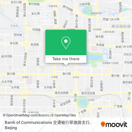 Bamk of Communications 交通银行翠微路支行 map