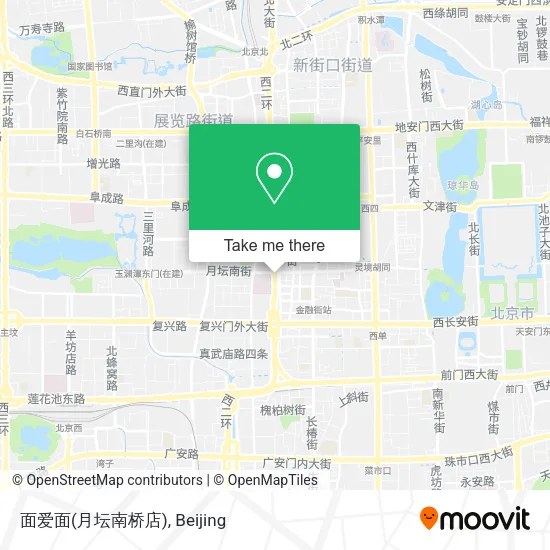 面爱面(月坛南桥店) map