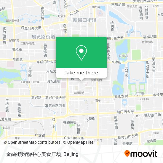 金融街购物中心美食广场 map