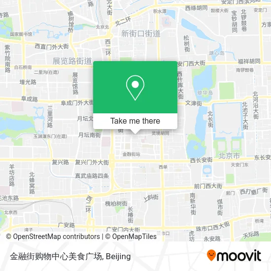 金融街购物中心美食广场 map