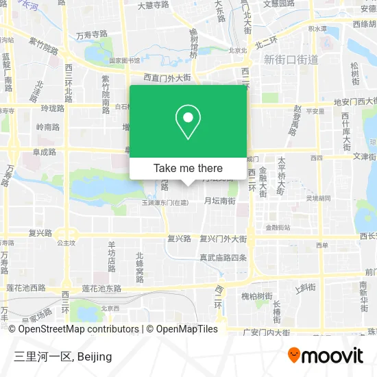 三里河一区 map