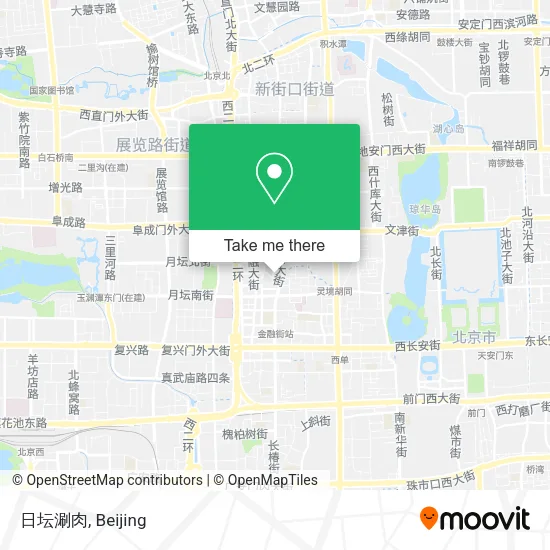 日坛涮肉 map