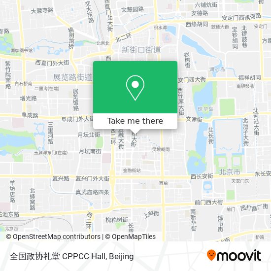 全国政协礼堂 CPPCC Hall map