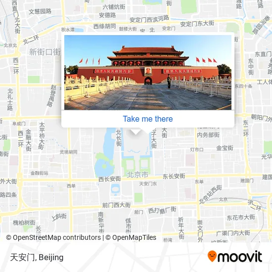 天安门 map