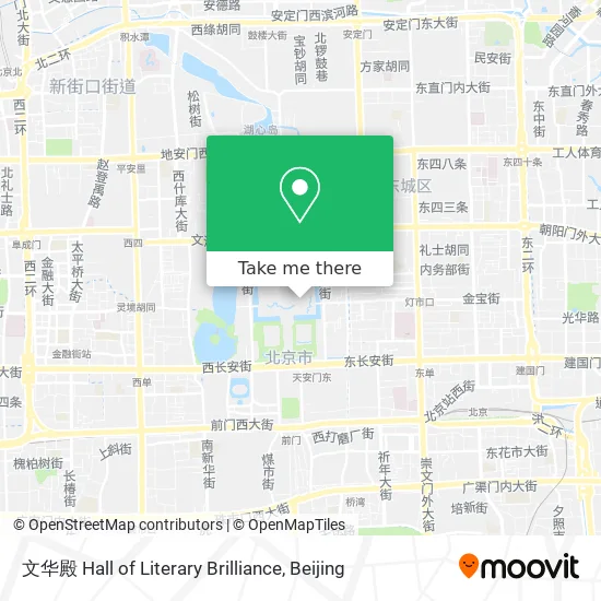 文华殿 Hall of Literary Brilliance map