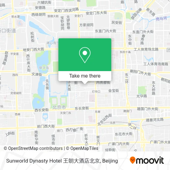Sunworld Dynasty Hotel 王朝大酒店北京 map