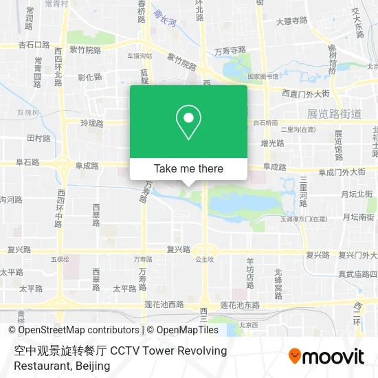 空中观景旋转餐厅 CCTV Tower Revolving Restaurant map
