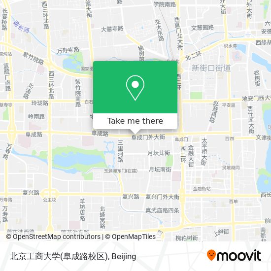 北京工商大学(阜成路校区) map