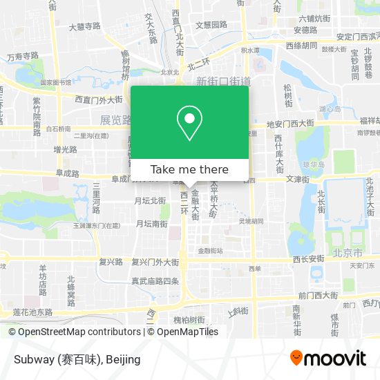 Subway (赛百味) map