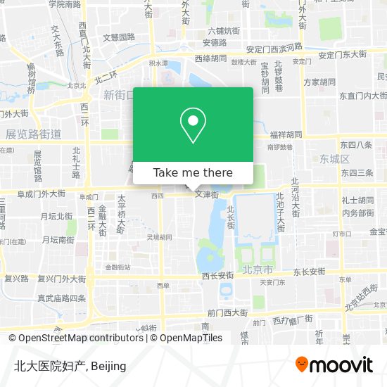 北大医院妇产 map