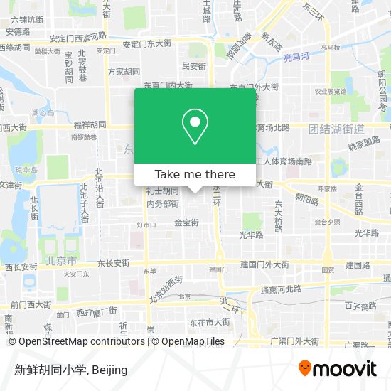 新鲜胡同小学 map