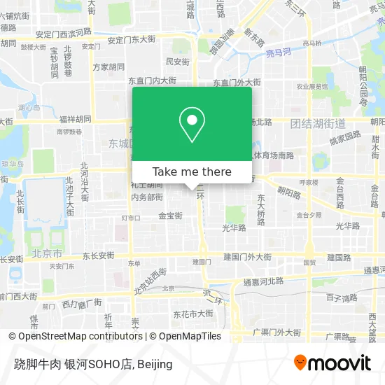 跷脚牛肉 银河SOHO店 map