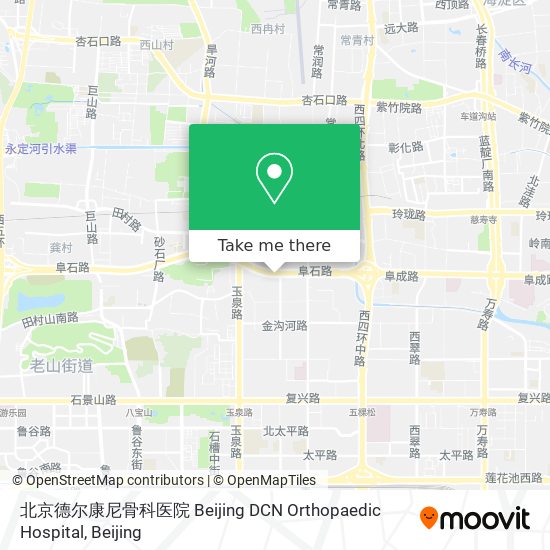 北京德尔康尼骨科医院 Beijing DCN Orthopaedic Hospital map