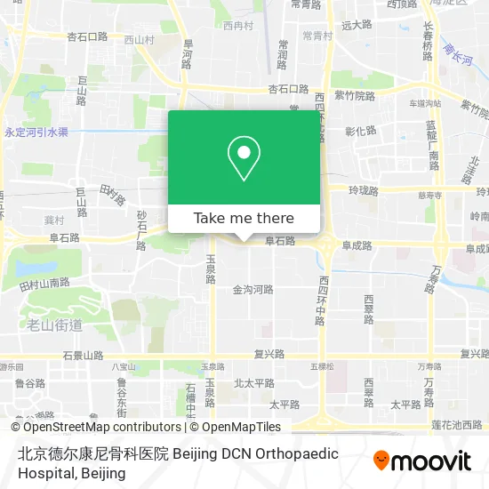北京德尔康尼骨科医院 Beijing DCN Orthopaedic Hospital map