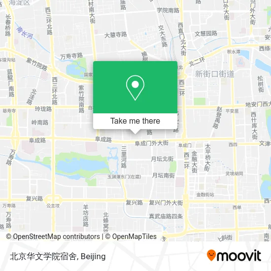 北京华文学院宿舍 map