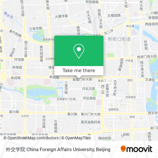 外交学院 China Foreign Affairs University map