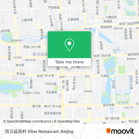 西贝莜面村 Xibei Restaurant map