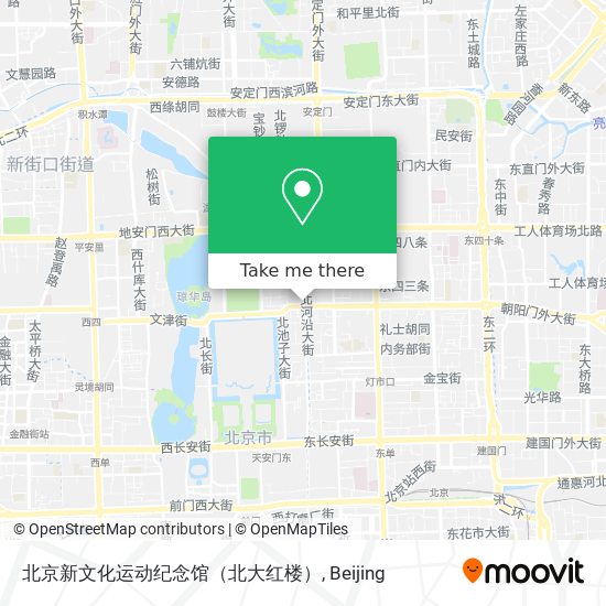 北京新文化运动纪念馆（北大红楼） map