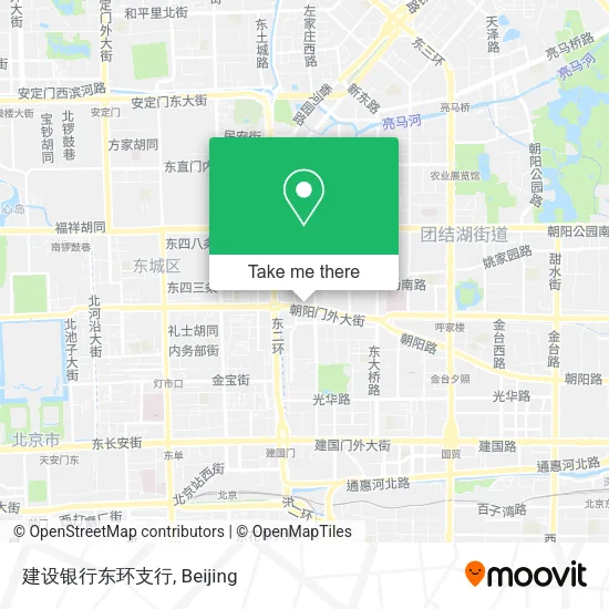 建设银行东环支行 map