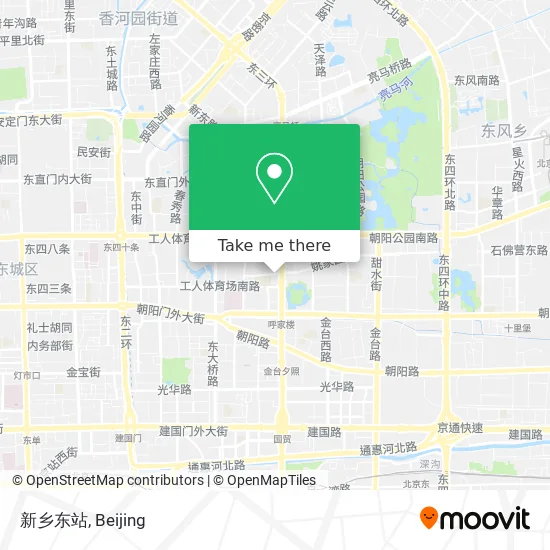 新乡东站 map