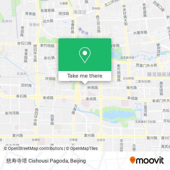 慈寿寺塔 Cishousi Pagoda map