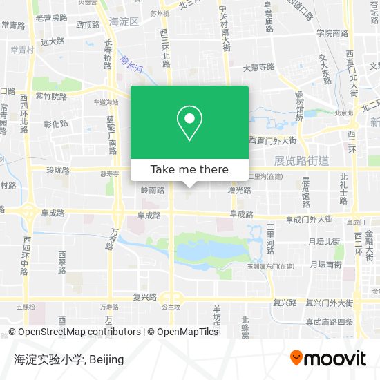 海淀实验小学 map