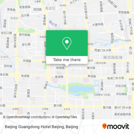 Beijing Guangdong Hotel Beijing map