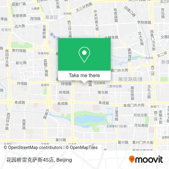 花园桥雷克萨斯4S店 map