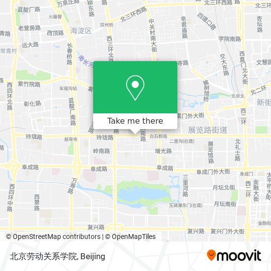 北京劳动关系学院 map