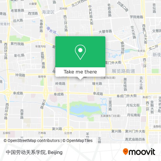 中国劳动关系学院 map
