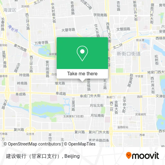 建设银行（甘家口支行） map