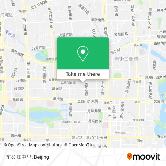 车公庄中里 map