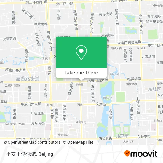 平安里游泳馆 map