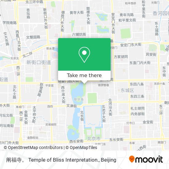 阐福寺。 Temple of Bliss Interpretation. map