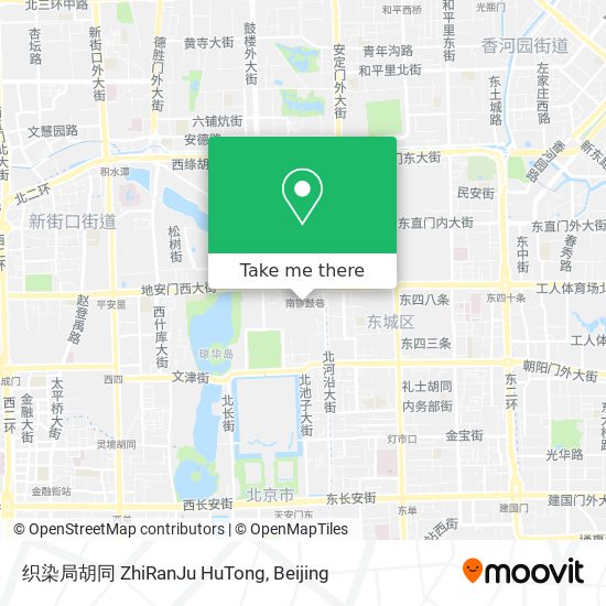 织染局胡同 ZhiRanJu HuTong map