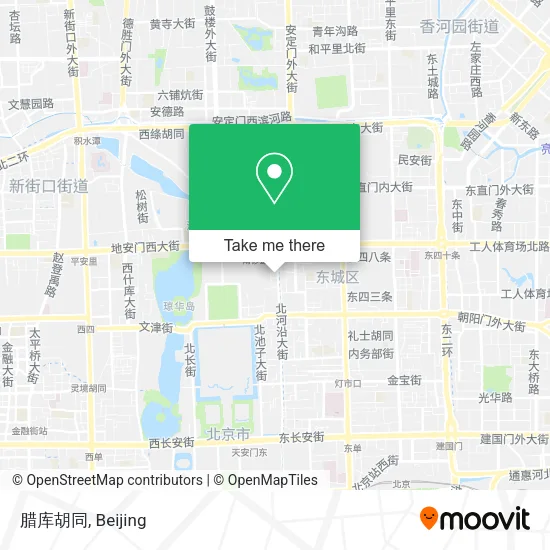 腊库胡同 map