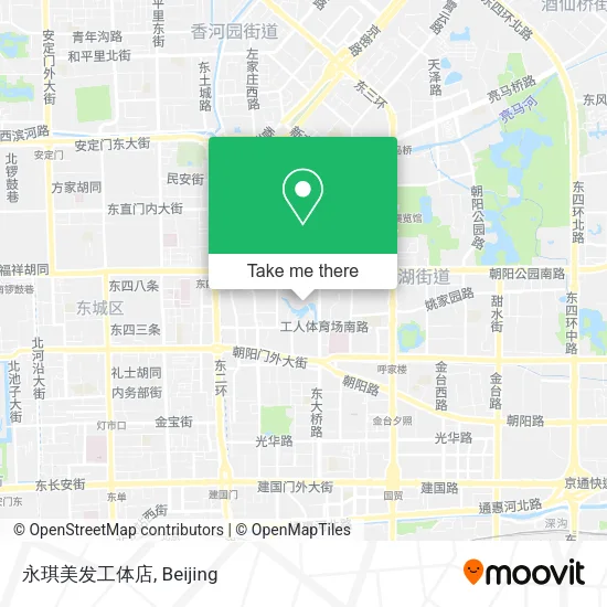 永琪美发工体店 map