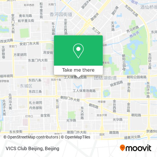 VICS Club Beijing map