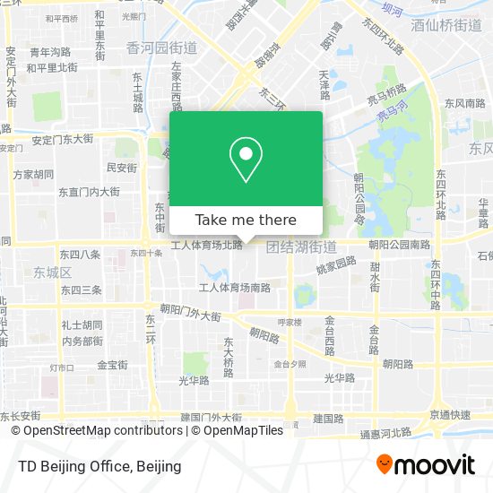 TD Beijing Office map