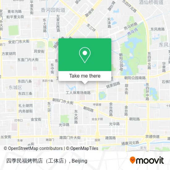 四季民福烤鸭店（工体店） map