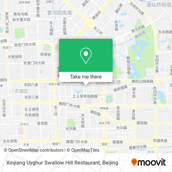 Xinjiang Uyghur Swallow Hill Restaurant map