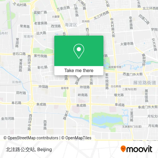 北洼路公交站 map