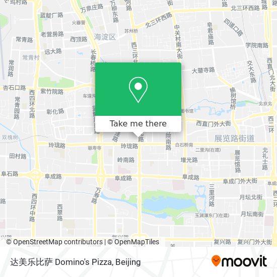 达美乐比萨 Domino's Pizza map