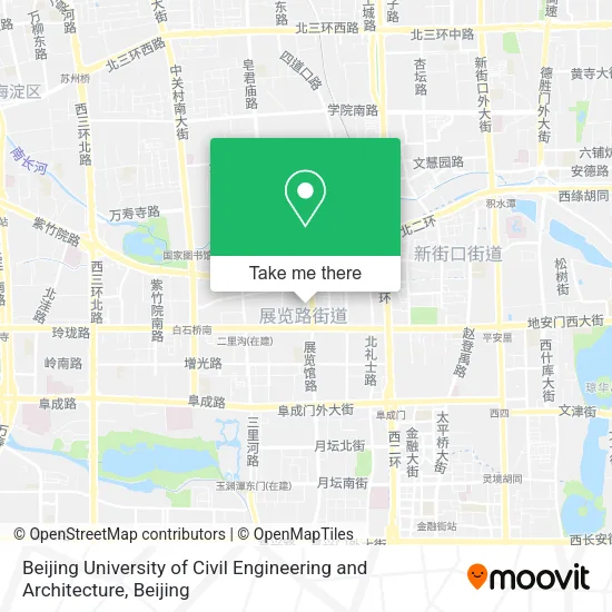 Beijing University of Civil Engineering and Architecture map