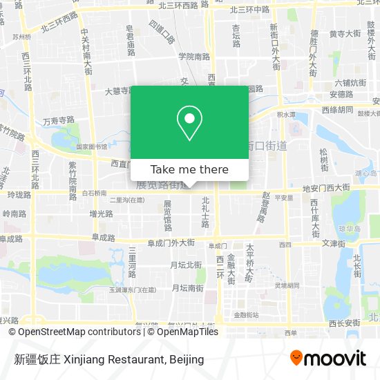新疆饭庄 Xinjiang Restaurant map