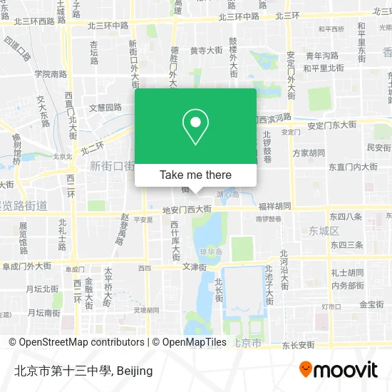 北京市第十三中學 map