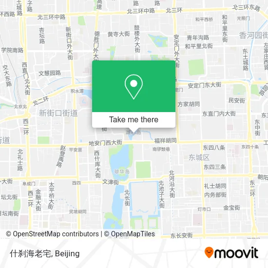 什刹海老宅 map