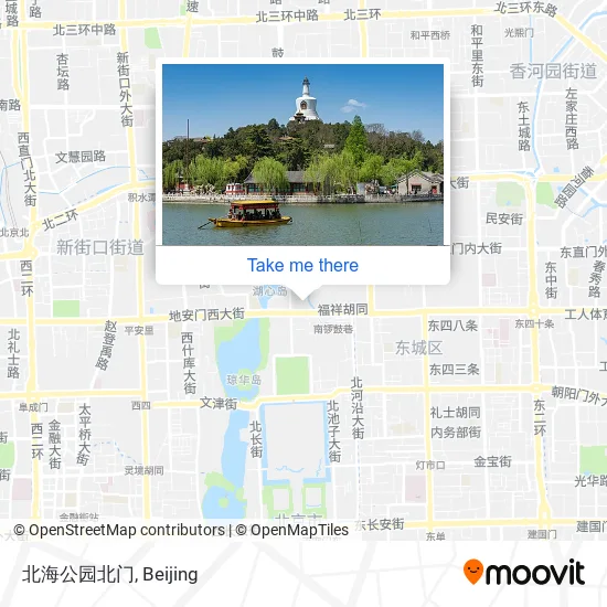 北海公园北门 map