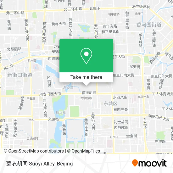 蓑衣胡同 Suoyi Alley map